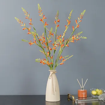 Искусственный цветок 93 см, ванильное украшение для дома, искусственный цветок, реквизит для фотосъемки с пламенем