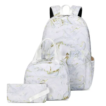 2023, 3 шт. /компл. Водонепроницаемый школьный ранец, модный школьный рюкзак с принтом, школьные сумки для девочек, Mochila, Детская сумка для книг