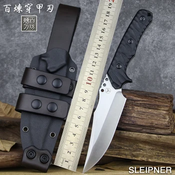 ЛЕНГРЕН Высококачественный Прямой Нож Для Выживания На Открытом Воздухе SLEIPNER Steel Высокой Твердости 62HRC Full Tang Охотничий Нож K В Ножнах