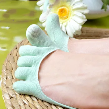 5 шт./лот, летние хлопчатобумажные носки в корейском стиле, тапочки сиреневого, синего, розового цвета, невидимые короткие носки