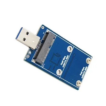 Корпус жесткого диска MSATA-USB 3.0 USB-адаптер MSATA Внешний Твердотельный Дисковый адаптер Поддерживает 30X30 50X30 MSATA SSD