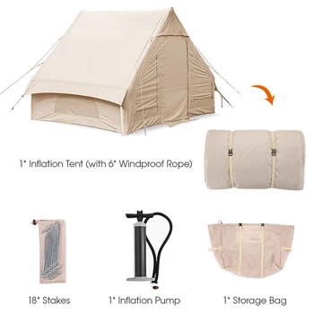 3-8 Человек Оксфорд ПВХ Надувная Палатка Водонепроницаемая Надувная Палатка Кемпинг Палатка для Рыбалки Пеший Туризм Накидка BackpackingWaterproof
