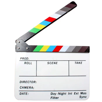 Акриловая вагонка Director Film Movie Clapper Board Slate 9,6 * 11,7 