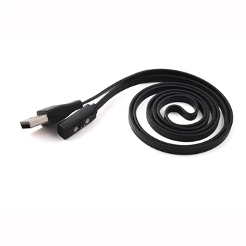 Черное USB-зарядное устройство, кабель для зарядки смарт-часов Pebble Time Round/ Time