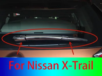 Автомобильные аксессуары для Nissan X-Trail 2014-2017 Высококачественная хромированная крышка заднего стеклоочистителя из АБС-пластика с защитой от царапин