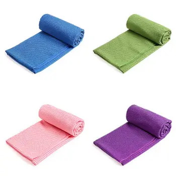 Нескользящий коврик для йоги, Спортивное полотенце для йоги, впитывающее пот, многоцелевое покрытие, силиконовые частицы, микрофибра, аксессуары для фитнеса