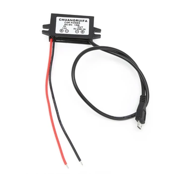 Модуль преобразователя постоянного тока для зарядки автомобиля от 12 В до 5 В Адаптер питания Micro USB 3A 15 Вт