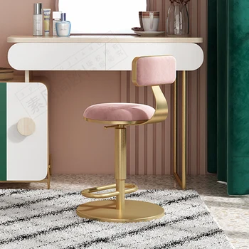 Дизайнерские офисные обеденные стулья в скандинавском стиле с длинным розовым акцентом, Эргономичные обеденные стулья для кофе и парикмахерской, Роскошная мебель для дома Sedie