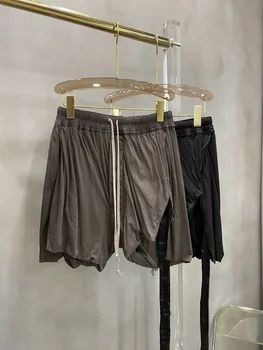 Эластичная веревка на талии, двухслойный тонкий материал, дизайн с разрезом, удобные шорты