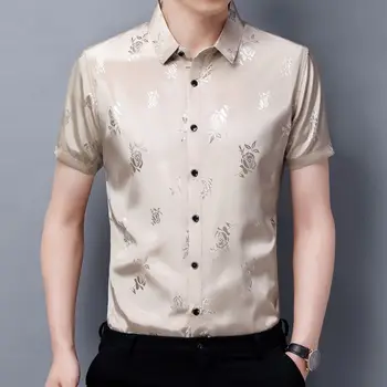 COODRONY 2023, Корейская модная печать, Тонкая Мужская одежда с коротким рукавом, Летняя Дышащая Удобная Новая рубашка-поло W5590