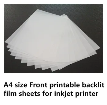 Листы ПЭТ-пленки с подсветкой формата А4 для струйной печати оптом