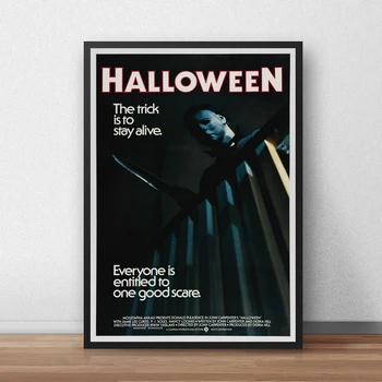 Классический HD-постер фильма на Хэллоуин, художественная печать, украшение дома, настенная живопись (без рамки)