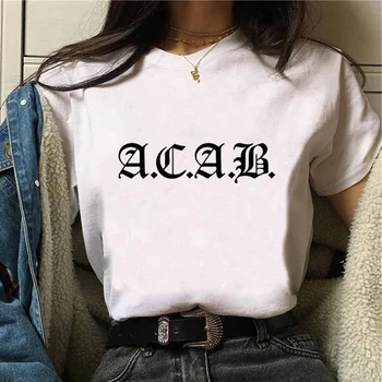 Женская футболка Acab, забавные футболки harajuku, женская одежда y2k