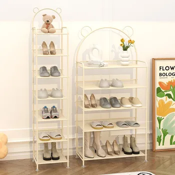 Органайзер для хранения обуви, шкаф для обуви в Скандинавском стиле, Вертикальный металлический шкаф для обуви, экономящий пространство, Узкая мебель для обувных полок