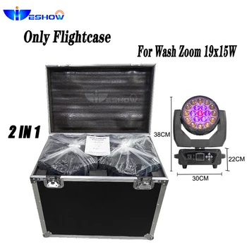 Беспошлинный Flightcase Для Led Wash Zoom 19x15 Вт Движущийся Головной Фонарь 2в1 Профессиональное Сценическое Освещение FlyCase со Склада за рубежом