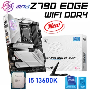Процессор Intel Core i5 13600K Подходит для материнской платы DDR4 MSI Z790 EDGE WIFI D4 Mainboard 128 ГБ PCIe 5,0 Комплект процессоров Intel 12-го поколения Новый