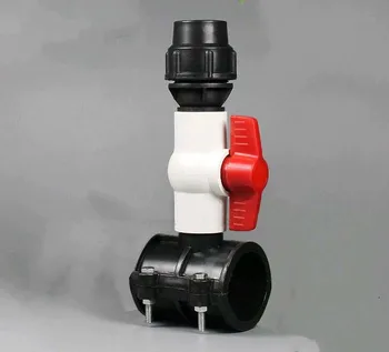 Седловой клапан в стиле ПВХ пластиковый 3-ходовой перепускной клапан отклоняющий клапан pe отводящий кран аксессуары 40/50/63/75 мм