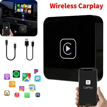 2023 Новый беспроводной ключ Carplay Bluetooth WiFi Карта автоматического подключения Spotify Mini Carplay Ai Box для обновления автомобиля для Apple Carplay