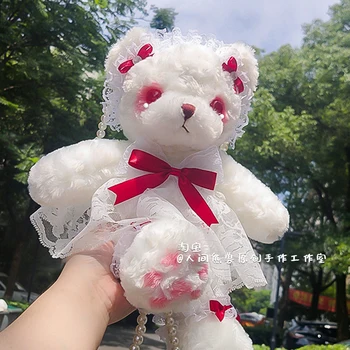 Оригинальная рука лолиты Сюн Бао для медведя лолита косой ранец кукла подарок холст кролик жемчуг