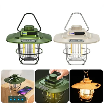 Ретро-походные фонари, Портативный походный фонарь, подвесные светильники, блок питания, туристические палатки, походные принадлежности для наружного оборудования