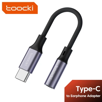 Адаптер Toockiusb C с разъемом 3,5 мм Для Наушников Aux Кабель USB-Type C с Разъемом 3,5 мм Аудиоадаптер для Xiaomi Huawei OPPO