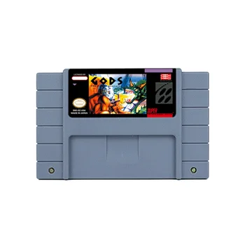 Экшн-игра Gods для SNES 16-битная ретро-тележка детский подарок