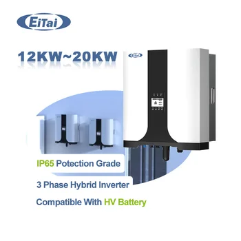Инвертор для накопления энергии Домашнего использования Гибридный 12 кВт 20 кВт 30 кВт 50 кВт 3-фазный Фотоэлектрический преобразователь