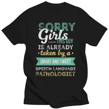 Мужская футболка с коротким рукавом Speech language pathologist - Извините, девочки, это гу (1) крутая крутая женская футболка, футболки