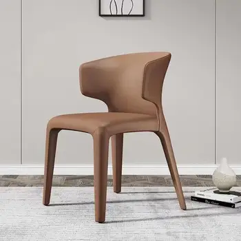 Роскошное обеденное кресло Nordic Light, современное простое домашнее кресло с подлокотником, кресло для гостей высококлассного отеля, кресло для переговоров