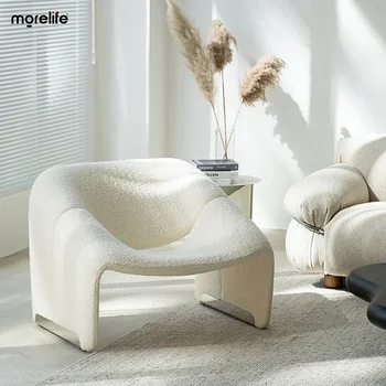 Диван-кресло в скандинавском стиле, дизайнерское кресло, Легкая Роскошная мебель, Простой досуг, Креативный дом, гостиная, диван-кресло