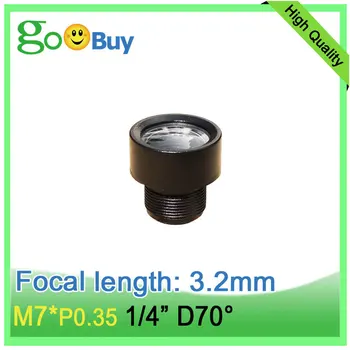 Объектив-обскура M7 с фокусным расстоянием 3,2 мм 5MP HD 70 градусов для мини-камеры видеонаблюдения с сенсором 1/4 дюйма HD M7 mini lens