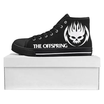 Высококачественные кроссовки The Offspring Rock Band, мужские Женские парусиновые кроссовки для подростков, повседневная обувь для пары, Обувь на заказ, Черный