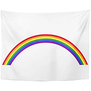 ЛГБТ Настенный Гобелен Pride Rainbow Decor Современный подарок из полиэстера Общая Семейная Спальня Гостиная