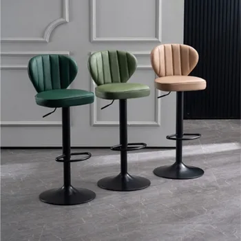 Барный стул, Вращающийся в Северной Европе, Современный Простой роскошный домашний барный стул, Железный Высокий кофейный шезлонг, барная мебель GPF55YH