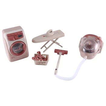 YH189-3S Бытовой имитационный пылесос, Стиральная машина, Детская Мелкая Бытовая техника, Игрушки для мальчиков и девочек, Набор