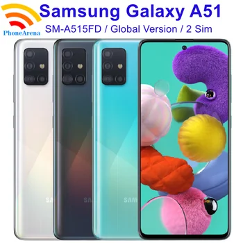 Samsung Galaxy A51 A515FD Глобальная версия с двумя SIM-картами 6,5 