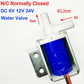 1 шт. водяной клапан постоянного тока 6 В 12 В 24 В N/C Нормально закрытый микро-электромагнитный клапан Мини-электрический клапан для воды, жидкости, воздуха, газа Не рекомендуется
