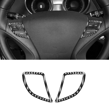 Наклейка Для Отделки Крышки Рулевого Колеса Автомобиля Hyundai Sonata 8Th 2011-2014 Аксессуары