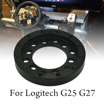 Для модификации рулевого колеса Logitech G25 G27 Переходная пластина рулевого колеса диаметром 70 мм, алюминиевый адаптер с 24 отверстиями, изготовленный своими руками, Новый