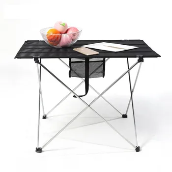 Сверхлегкий Портативный Складной стол для кемпинга, складной обеденный стол на открытом воздухе, высокопрочный алюминиевый сплав для вечеринки в саду, пикника, барбекю
