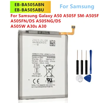EB-BA505ABN EB-BA505ABU 4000 мАч Оригинальная Сменная Батарея Для Samsung Galaxy A50 A505F SM-A505F A30s A30 + Бесплатная Доставка