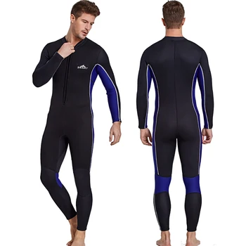 Профессиональный мужской водолазный костюм толщиной 3 мм, утолщенный теплый цельный водолазный костюм Four Seasons, вентилируемый костюм для серфинга, купальник