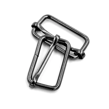 (20 штук) Железная проволока, круги, квадратные кольца, аксессуары для сумок, металлическая регулировочная пряжка, заклепка для багажного ремня.