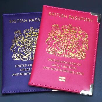 Простой чехол для паспорта, защитный зажим, тонкая Британская сумка для паспорта, авиабилет, упаковка для паспорта, обложка для паспорта