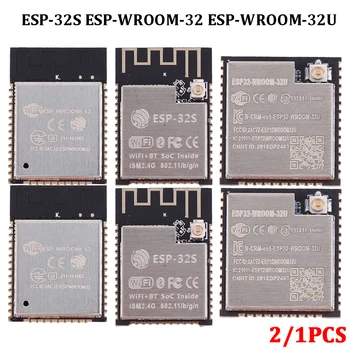 2/1ШТ ESP32-WROOM-32 ESP-WROOM-32U ESP-32 Двухъядерный WiFi Bluetooth Беспроводной модуль BLE MCU Датчик Холла ESP32-WROOM-32 -32U -32S
