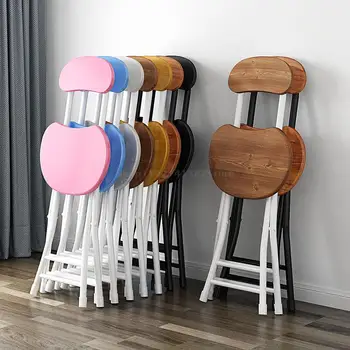 Складные стулья для столовой, Мебель для дома, стулья для кухни, Современная простота, кухонный стул в скандинавском стиле, Студенческий переносной стул