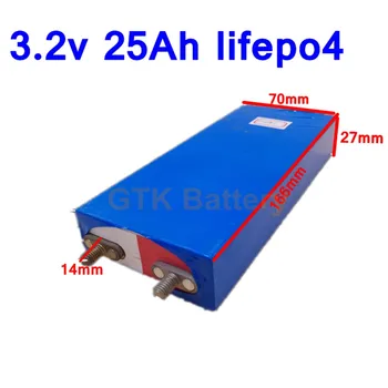 10шт призматический элемент lifepo4 3.2v 25Ah для самодельной перезаряжаемой аккумуляторной батареи 12V 24V для самоката электрическая газонокосилка для инвалидных колясок
