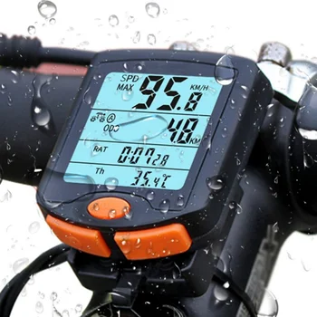Новое поступление, кодовые часы для езды на горном велосипеде, Четырехэкранный дисплей со светящейся температурой, водонепроницаемые полезные кодовые часы