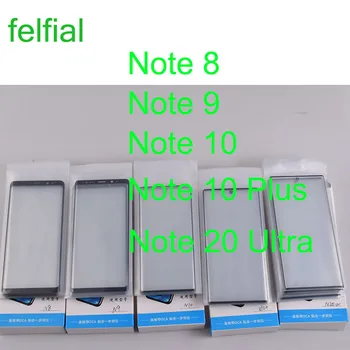 10 шт./лот Для Samsung Galaxy Note 8 9 10 Plus Сенсорная Панель Экрана ЖК-Стеклянная Линза Передняя Внешняя Note 20 Ultra 5G Стекло С ОСА
