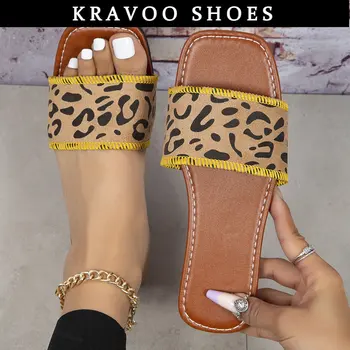 Женская обувь KRAVOO, винтажные уличные сандалии, женские уличные тапочки, Женские сандалии на плоской подошве, Женская обувь для пляжного отдыха, Новая летняя обувь